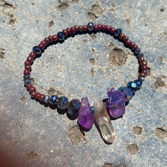 Layered Crystal Bracelets - Picture 3 of 6